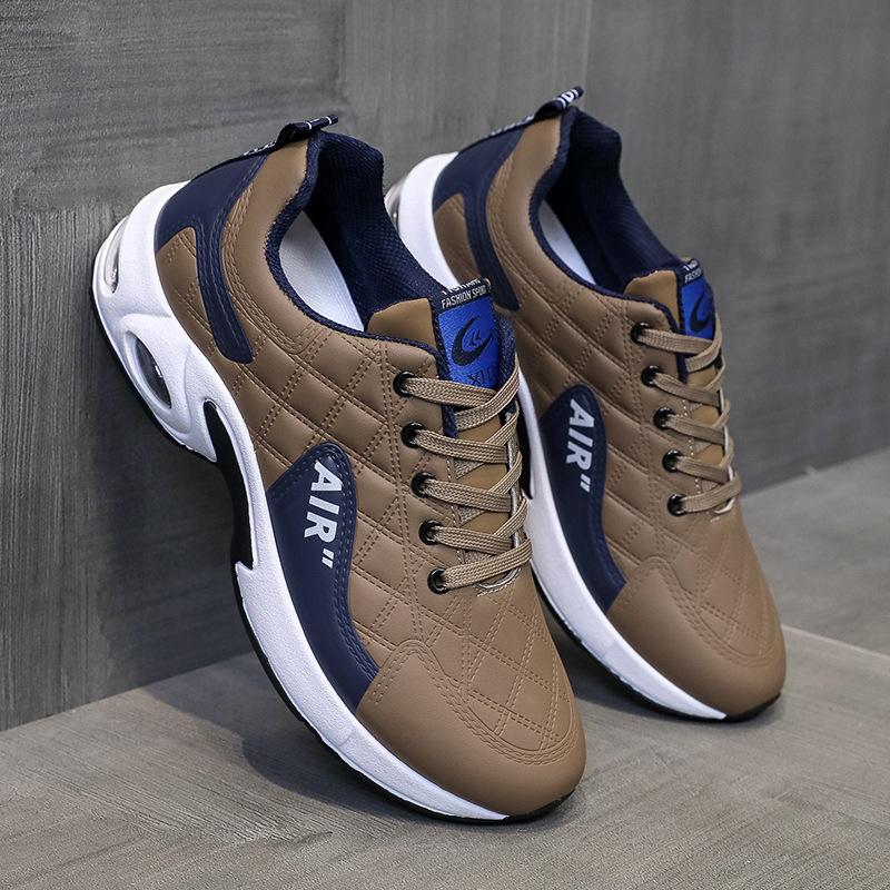 Summer Men's PU Leather Sport Shoes Men's Casual Sneaker Loafers Summer Lace-up Running Brand Shoes Man Zapatillas De Hombre