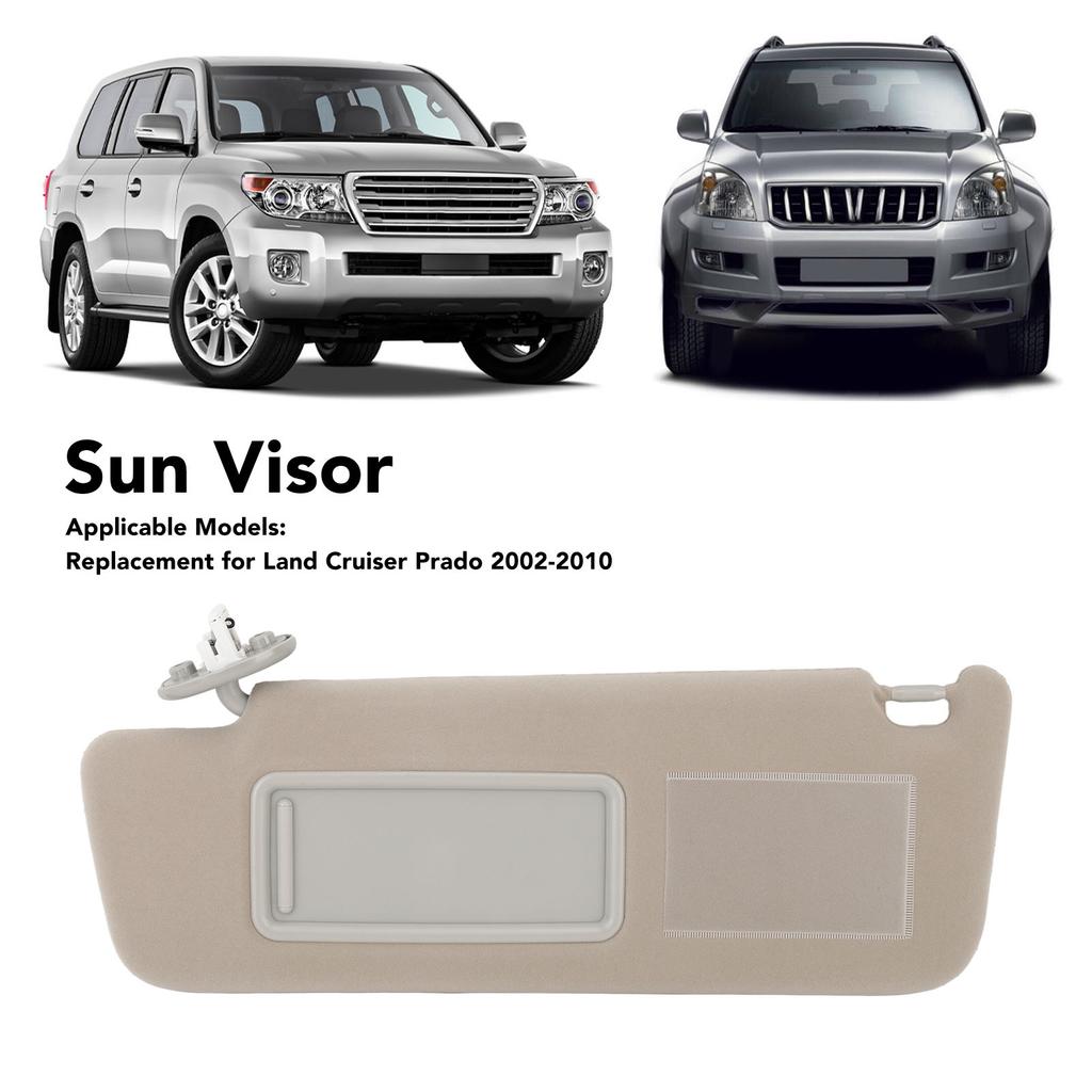 Sun Visor with Makeup Mirror and Light Car Interior Sunshield Replacement For   2002 to 2010 Sun Visor Shade