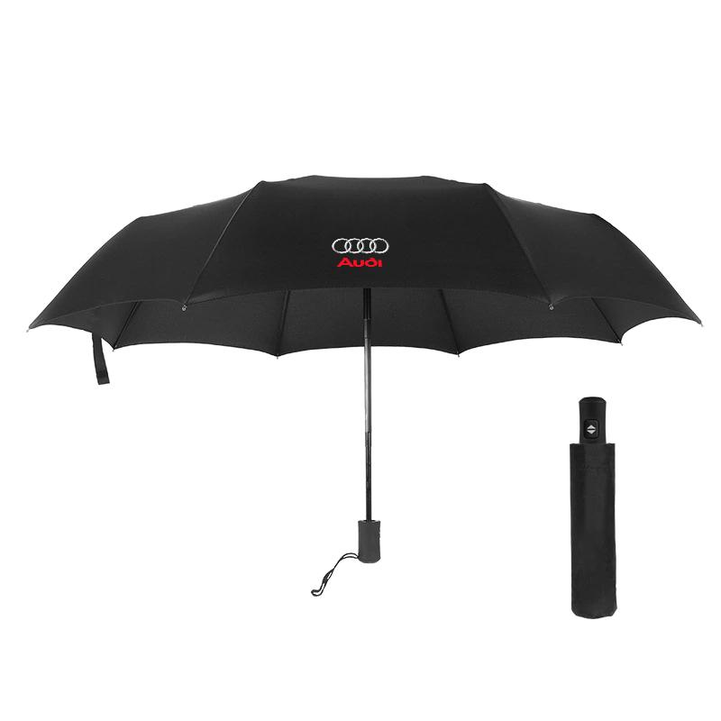 Car Fully Automatic Compact Folding Custom Umbrella Car Accessories for Audi C5 C6 C7 A4 B6 B8 B7 A6 A3 A5 Q3 Q5 Q7 8P  S3 S5 S1 S4 S2 RS3 RS4 RS5 RS6