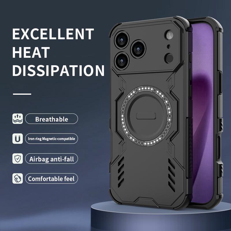 For iPhone 17 PRO Max Shockproof Armor Case Ring Holder Magnetic Heavy Duty Stand Phone Case For iPhone 11 13 14 15 16 Pro Max 17AIR