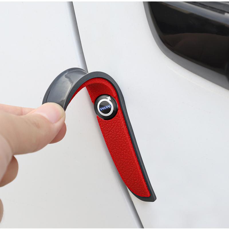 4 Stück Gummi-Antikollisionsleiste Auto-Karosserieschutz-Aufkleber für Volvo V70 C30 S80 S60 XC90 XC60 V40 FH16 XC40 FH500 V50 V60 S90
