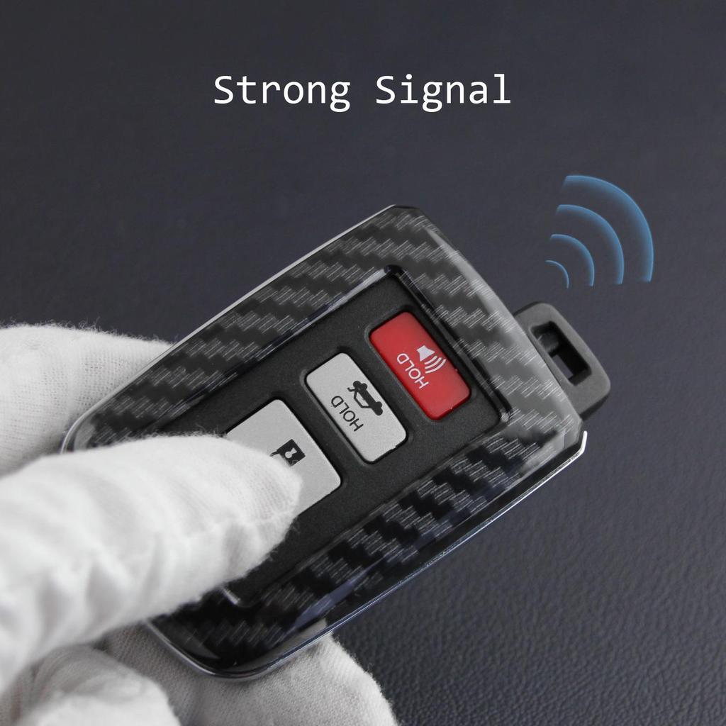 Carbon Fiber Key Case for Toyota Highlander, Corolla, Avalon, Camry