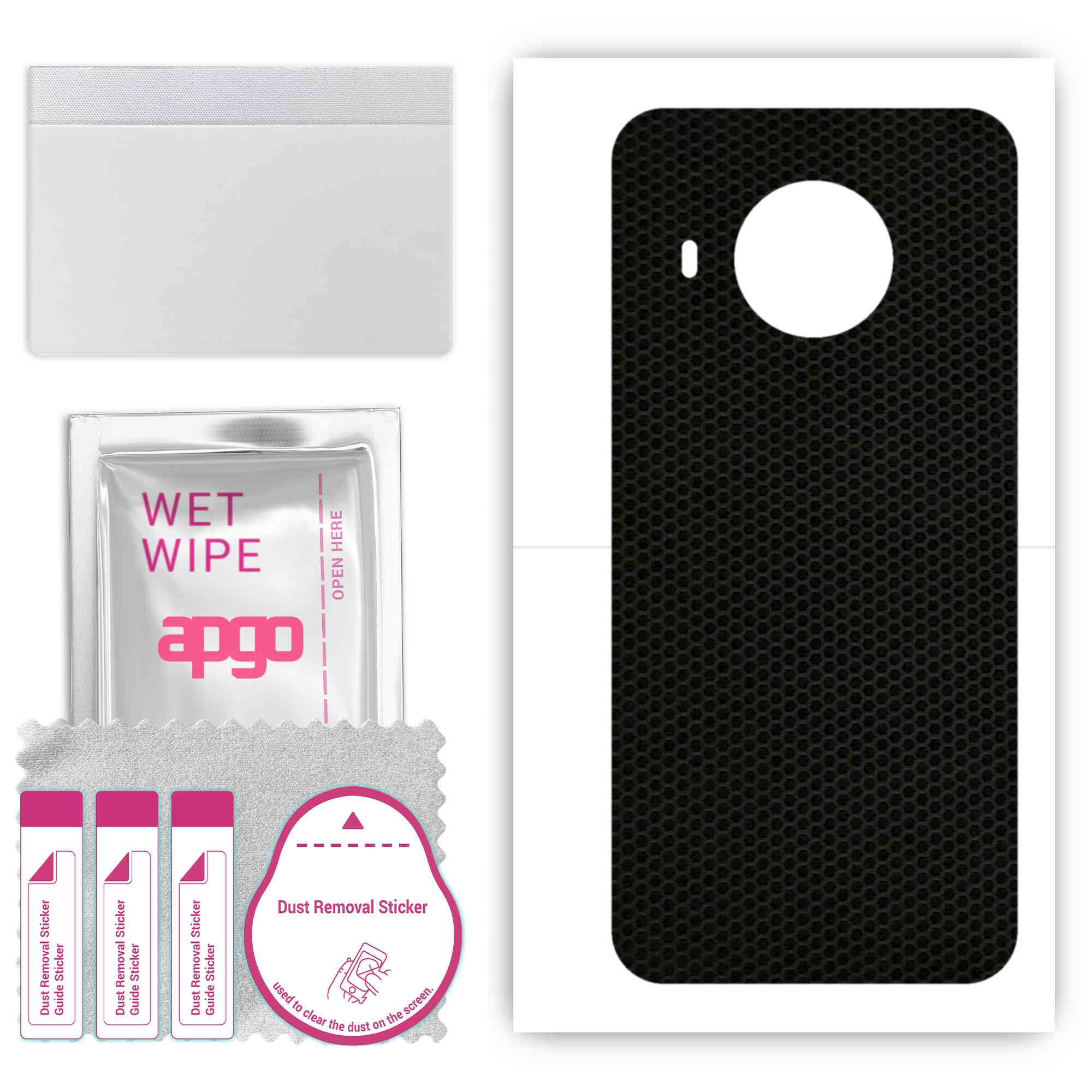 

apgo Protective Skin Sticker for the back compatible with Nokia X100, Wrap Film, Foil, Vinyl - Pattern Matrix