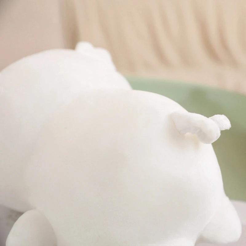 Adorable Soft Pig Cat Panda Plush Toy Full Stuffed Animal Throw Pillow Doll Kawaii Room Decoration Kids Girls Birthday Gift