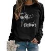 Women Casual Printing Long Sleeve Sweatshirt Pullover Shirts Top Blouse