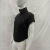 Y2K summer high neck hollowed out single breasted button slim fit solid color casual top