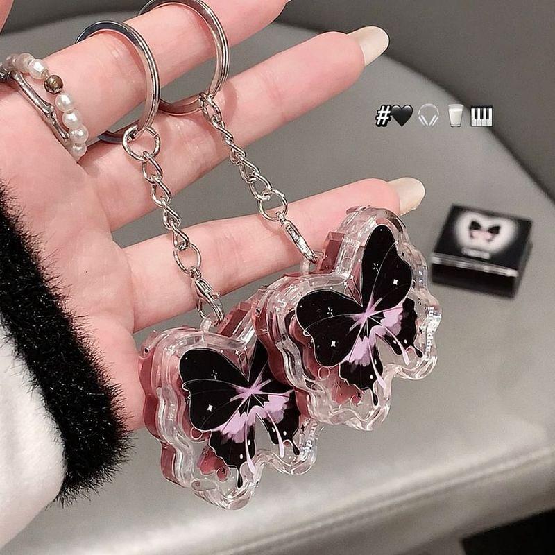 Cappuvini - Lucky Butterfly Keychain Lip Gloss - 4 Colors