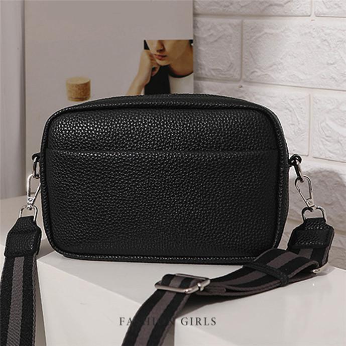 Wide Strap Women Crossbody Bags Ladies Handbags Square Bags Shoulder Sling Bags for Femele