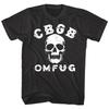 CBGB OMFUG Vintage Skull Mens T Shirt Logo Punk Rock Music Merch Metal NYC Black