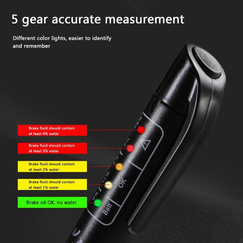 Brake Fluid Liquid Tester Pen for Check Engine Automotives Accessories Car Brake Diagnostic Testing Tool Oil Moisture