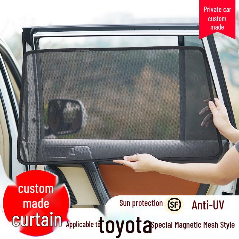Magnetic Car Window Sunshade: Heat Insulation, Sun Protection, Blackout Curtain, Customizable for Imported Models