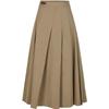 Jiu Zi Anna Kou Women's Urban Pleated Maxi Skirt