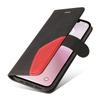 For iPhone 16e Leather Case Wallet Stand Color Splicing Phone Cover