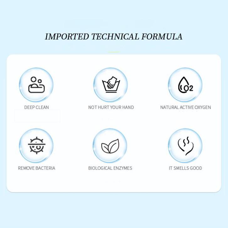 Oxygen Brightener & Stain Remover Towels Bathrobes Linens Yellowing Mold Stains Deep Cleaning Without Damage Active Oxygen Formula