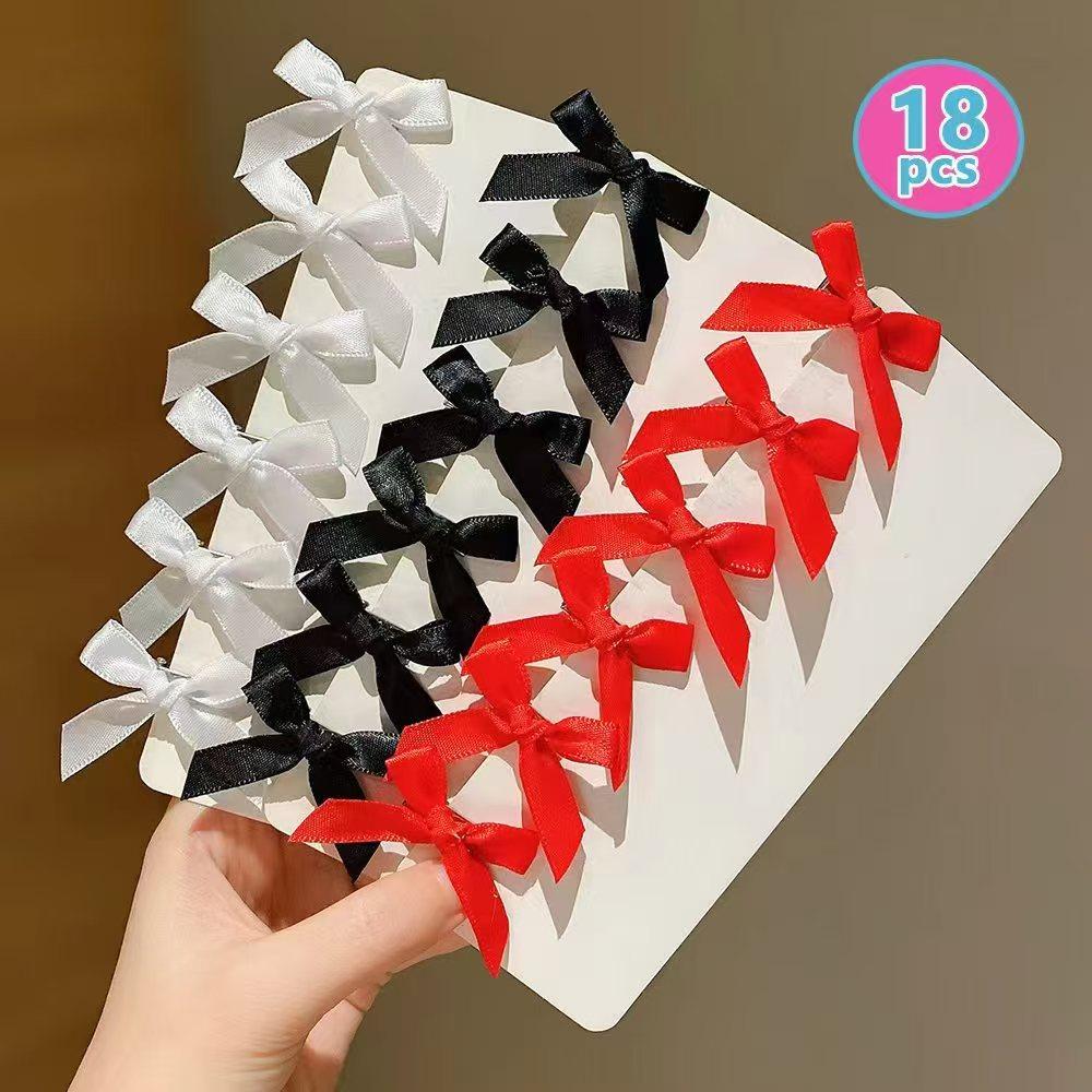 

18 piece set of women s hair accessories, colorful ribbons, bows, hair clips, fashionable, sweet, cute hair claw straps, lace el Size fits all