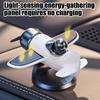 Solar Airplane Car Ornaments Dashboard Interior Decor Dash Airplane Solar-Powered Dynamic Rotating Car Dashboard Ornament