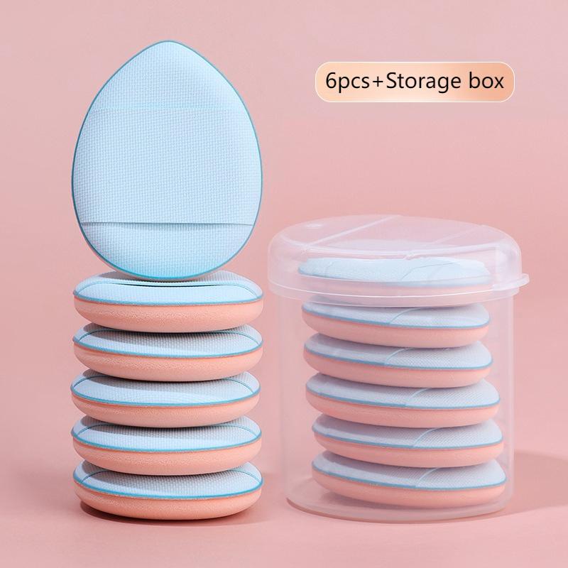 6pcs Finger Puff Little Finger Air Cushion Wet and Dry Fingertip Puff Concealer Cosmetic Tool Makeup Sponges Make Up Accessories