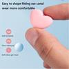 Heart-Shaped Silicone Earplugs Set - 20 Pieces, Noise-Reducing, Perfect for Swimming and Sleep