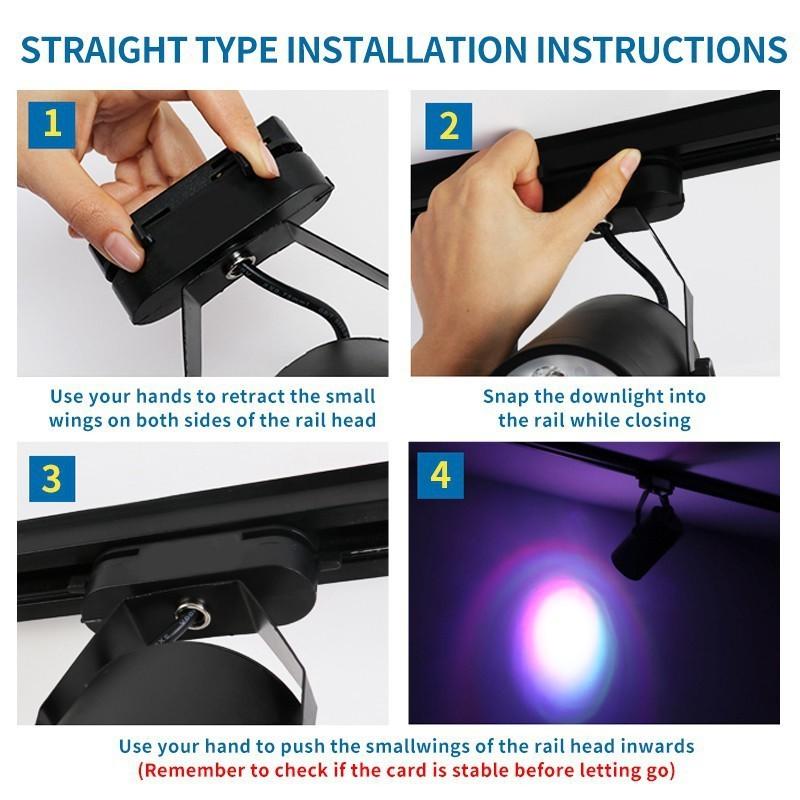 Color Lamp Spotlight Track Light Atmosphere Accent Lighting Led Colorful Clothing Shop Commercial Bar Background Lamp