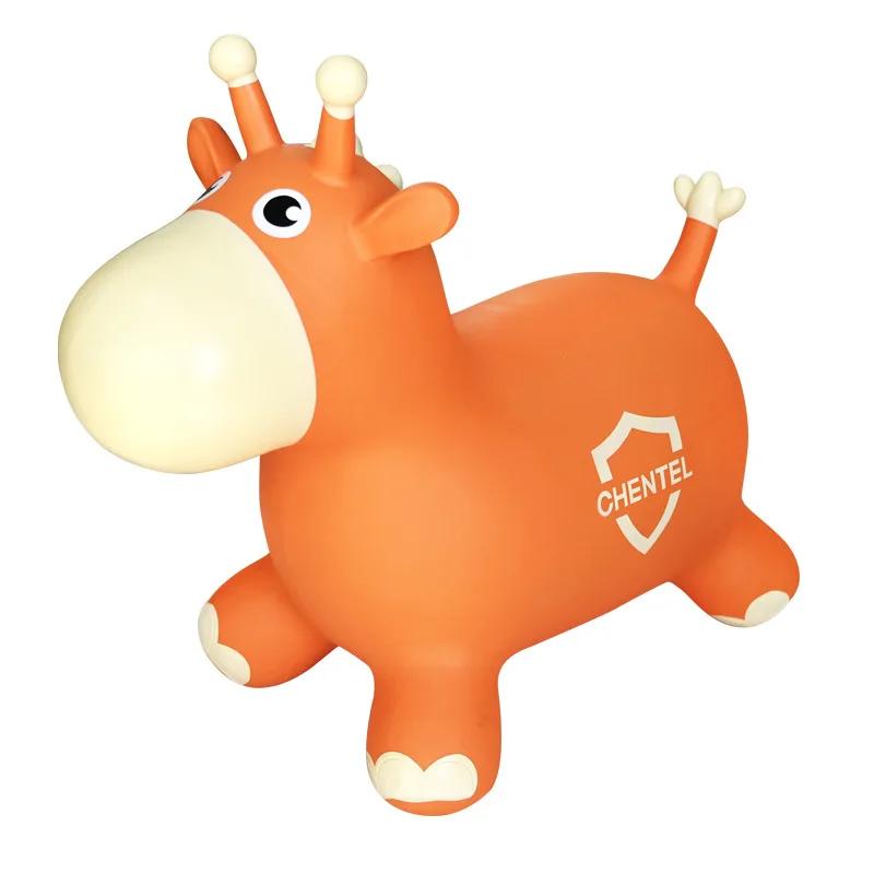 Kids Animal Inflatable Bouncy Horse Hopper Soft Vaulting Horse Bouncer PVC Jumping Leech Ride On Children Baby Play Toys