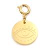 304 Stainless Steel Religious Charms Geometric Round Gold Color Metal Pendants DIY Bracelet Women Bohemian Jewelry Making,1PC