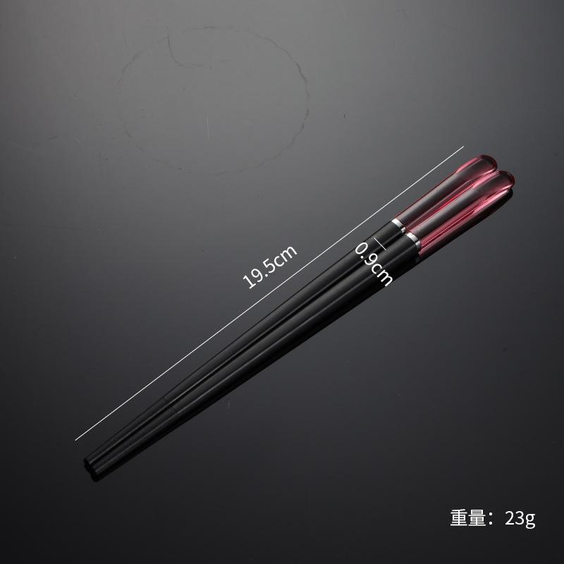 Crystal Alloy Chopsticks Portable Tableware Chopsticks Multi-specification Colorful Hotel Chopsticks White Housewarming Gifts Restaurant