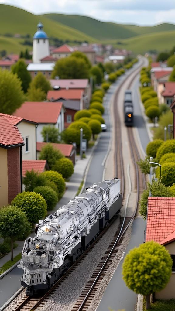 Piececool Puzzle 3D, Metalowa Lokomotywa Parowa Big Boy, Wymaga Montażu, Nie Wymaga Kleju, Trudność 5-gwiazdkowa, Poziom Średniozaawansowany/Dorosły