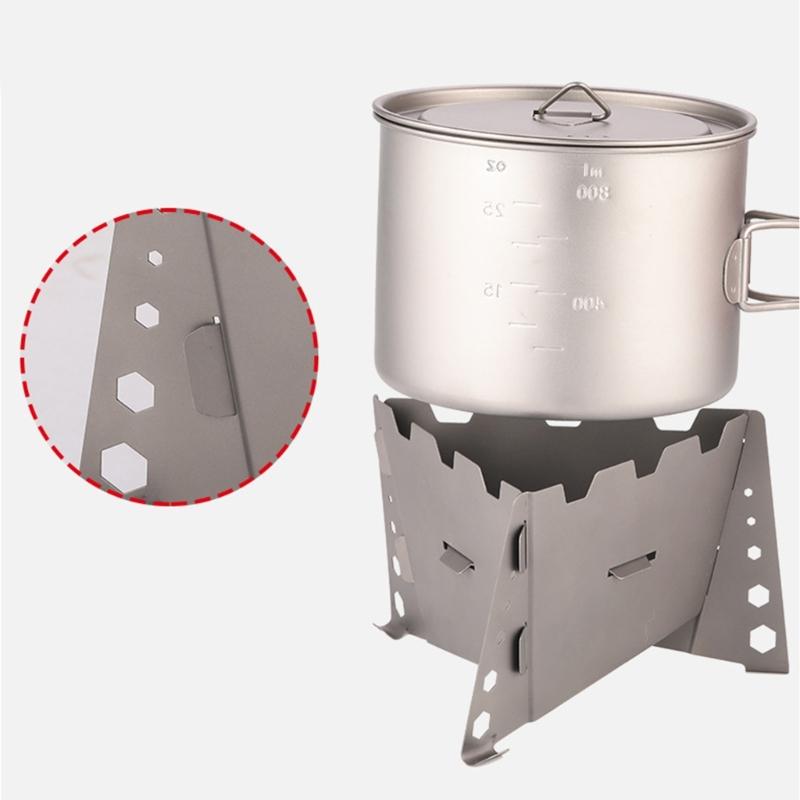 Compact Size Foldable Stove For Cooking Hiking Outdoor Light Weight Alcohols Burners Folding Stove with Side Windshield