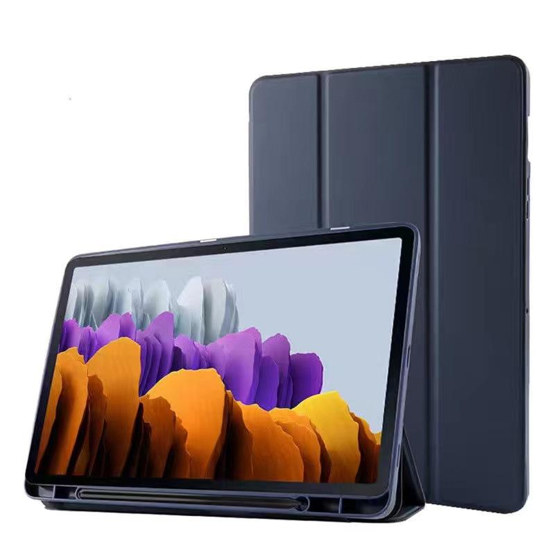 Pouzdro pro Samsung Galaxy Tab S11 Ultra 14,6 palce 2025 Samsung Tab S8/S9/S10 Ultra TPU Trojitě skládací stojánek s přihrádkou na pero Kryt pro tablety