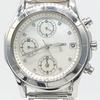 [USED] 386 Free Shipping Battery Replaced Seiko Chronograph Watch Silver