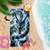 1 Stück Extra Groß 3 Größenoptionen Blitzdrachen-Design Strandtuch - Weiches, Saugfähiges & Schnelltrocknendes Polyester für Pool, Camping