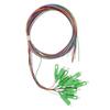 1.5 Meter Fiber Optic Pigtail 12 Strands SC APC 12 Color Single Mode Fiber Optic Pigtail for Welding Network