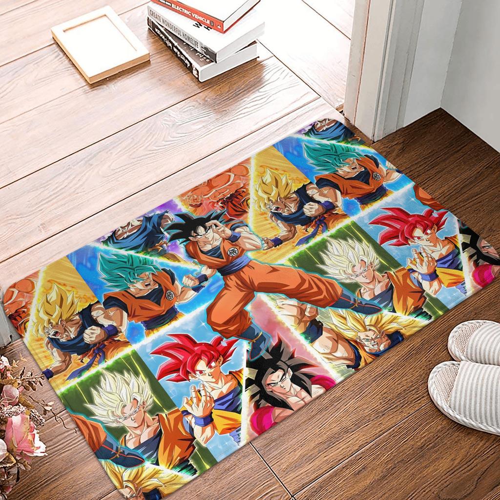 DragonBall Anime Dragon Ball Doormat Non-Slip Entrance Bath Kitchen Door Floor Mat Garage Carpet Rug