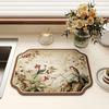 Heat Resistant Floral Placemat Washable Table Mats New Tableware Draining Pad  Table Decoration