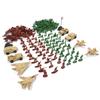 210 buc./set Jucărie Plastică Militară Copii Băieți Soldați Bărbați Armată Tancuri Figurine Avioane Jucării Model Figurină de Acțiune