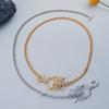 DIEZI Exaggeration Gold Silver Color Rhinestone Scorpion Pendant Necklace for Women Vintage Punk Choker Clavicle Chain Jewelry