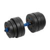 Bituminous Adjustable Dumbbell 1X20Kg For Exercises With Weight Bar And Connector Rebel