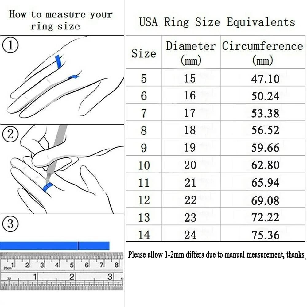 Luxury Sky Blue Turquoise & Golden Marble Pattern Ring Stainless Steel Rings For Women Men Wedding Jewelry Valentine's Day Gifts