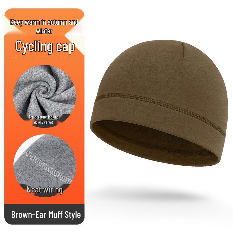Windproof Winter Cycling Beanie: Warm Ear-Covering Hat for Motorcycling, Running & Sports