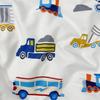 Busy Cars 100% Cotton Duvet Cover Set: Boys Vehicle Bedding, Soft Touch Twin size to Queen size