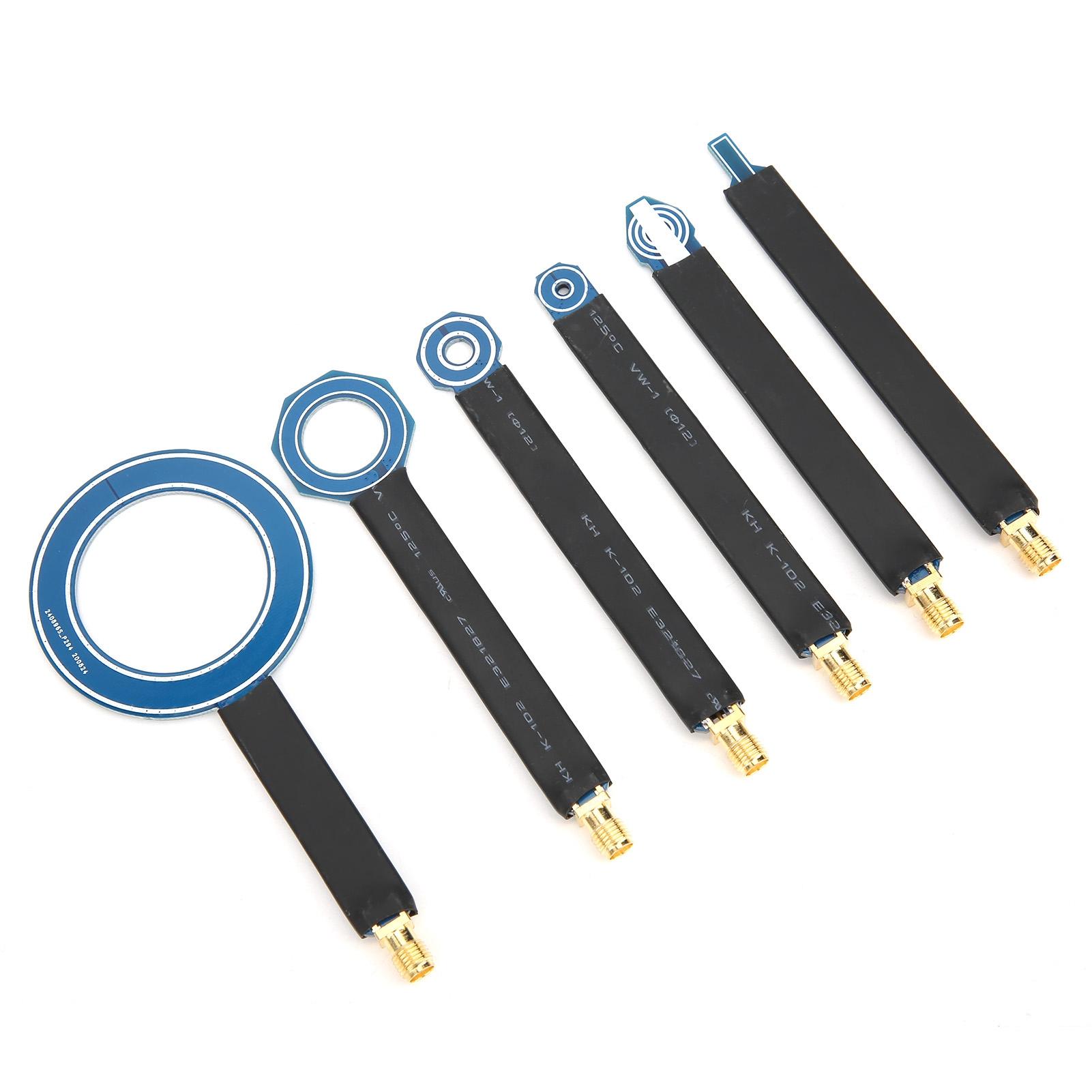 

6Pcs Near‑Field Magnetic Field Probes Set EMI SMA Conduction Radiation Test Antennas