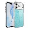 Bling Glitter Transparent For Magsafe Case For iPhone 17 Air 16 15 14 Plus 13 12 Pro Max Anti-yellow PC Magnetic Charging Cover