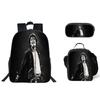 Student Backpack Lunch Bag Pencil Case 3-Piece Set, Waterproof Durable Large Capacity, MJ Pattern, Kids School Bag Set