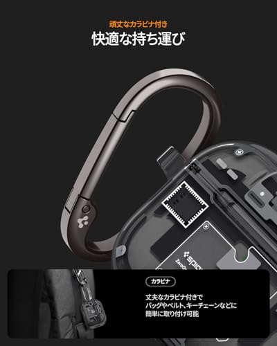 Spigen AirPods Pro 3 Case, Compatible with AirPods Pro 3rd Generation, MagSafe Compatible, Clear, Dual-Layered Design, Shockproof, MagSafe, Wireless C