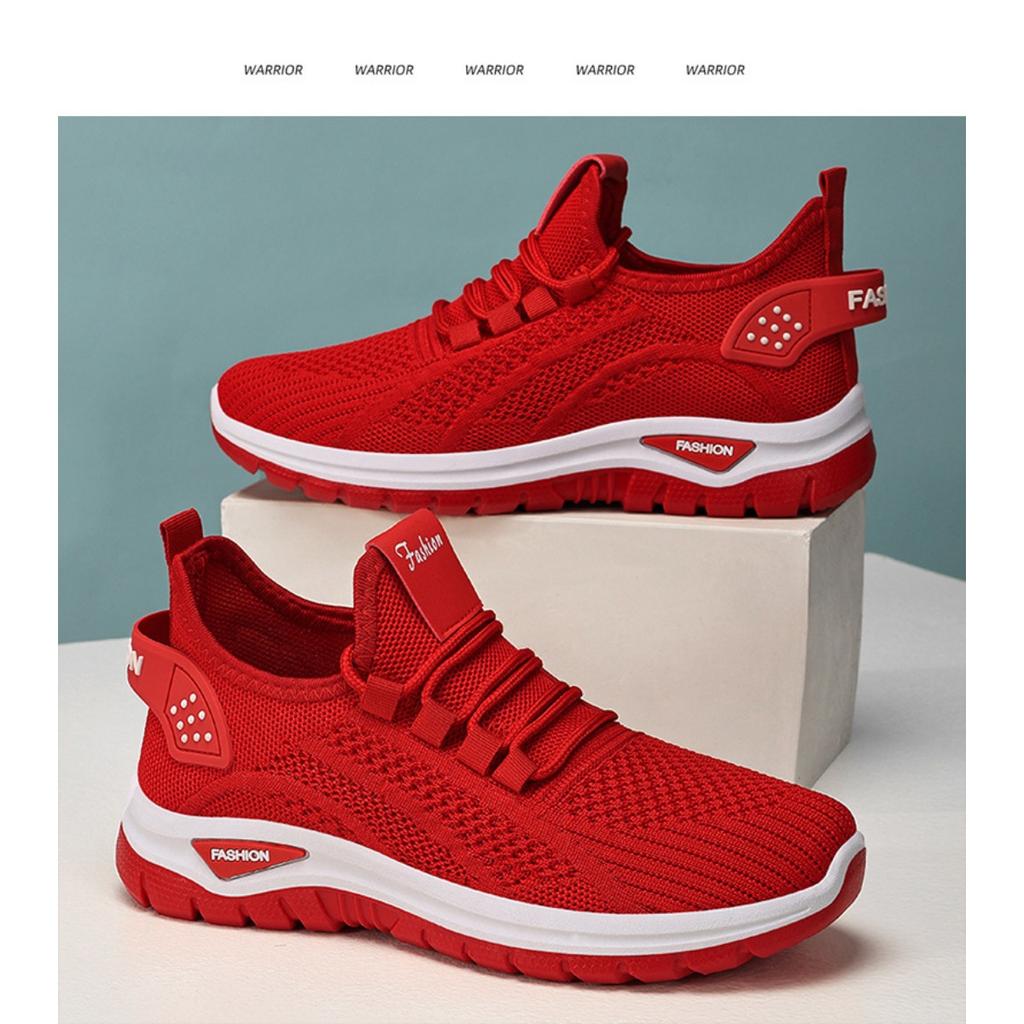 Women's New Flying Weave Sports Shoes, Comfortable and Breathable Running Shoes, Large Size Lightweight Single Shoes