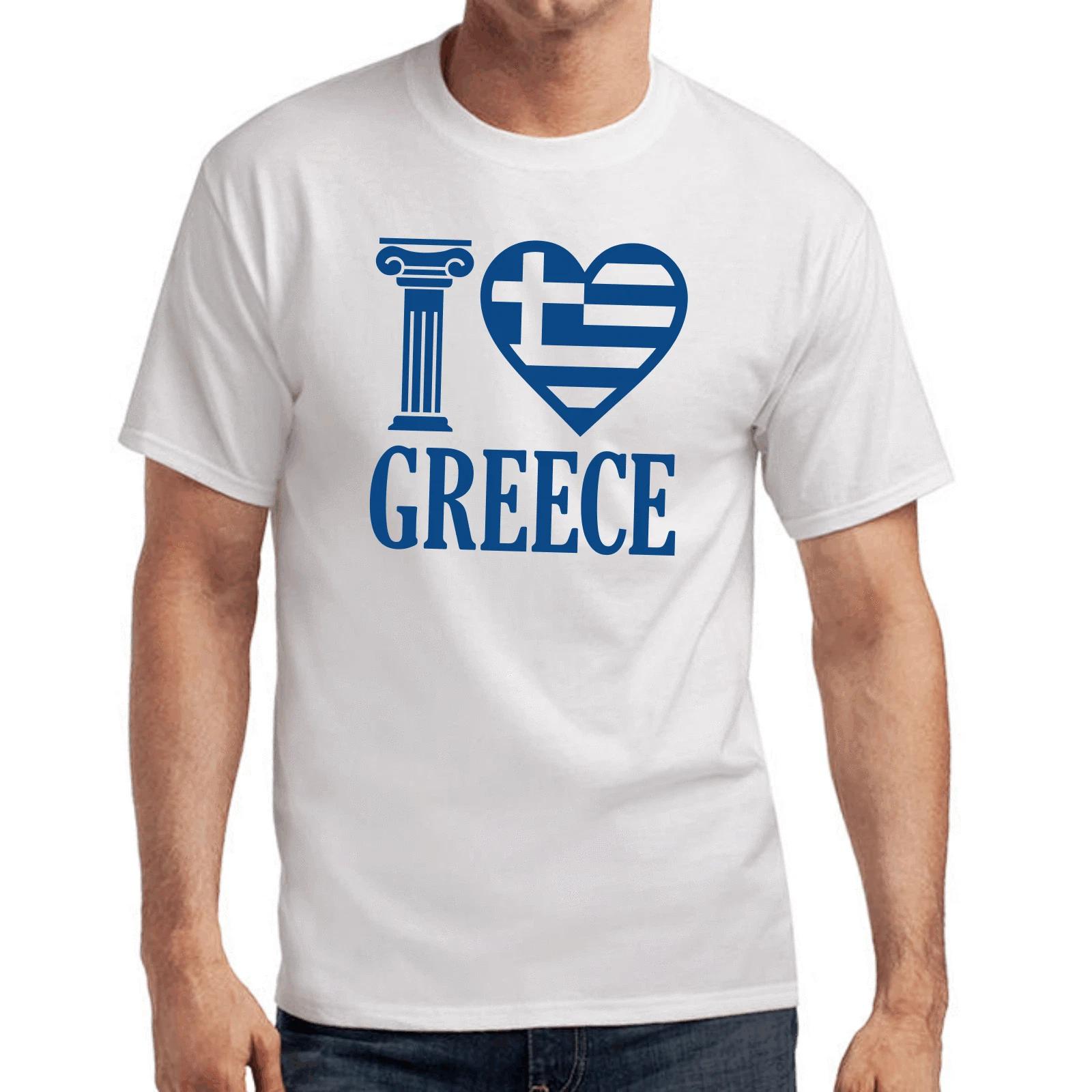 Men s and Women s T-shirts I Love Greece Greek Hellas Gift Gift Idea Sayings M