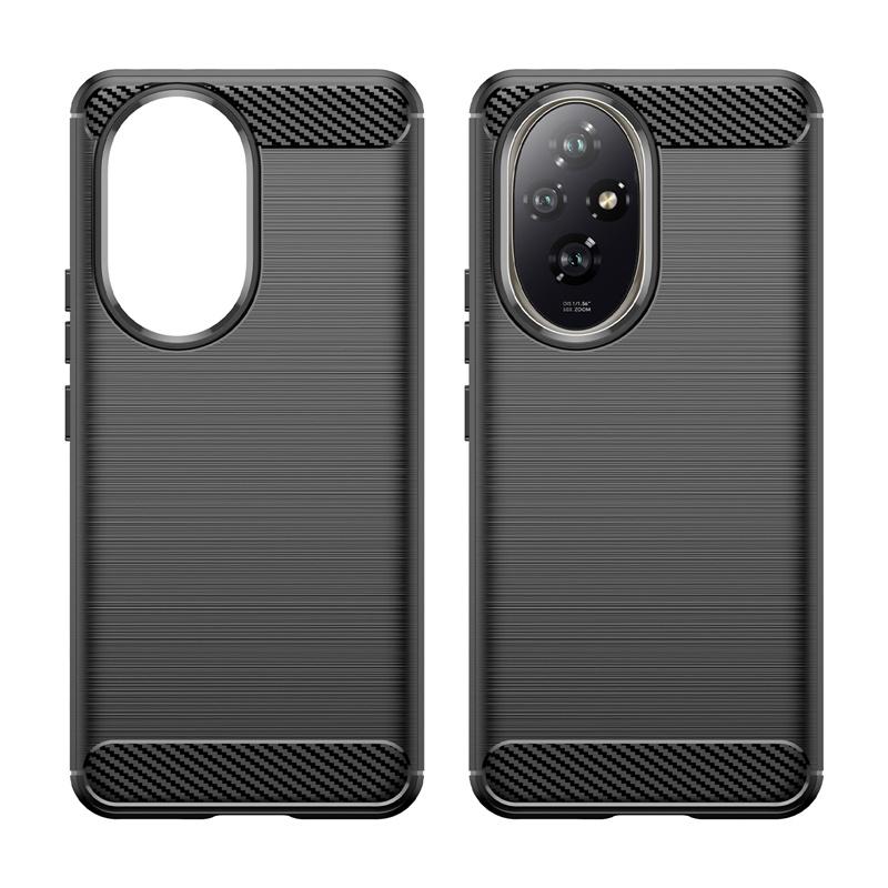 Pro Huawei Honor 200 Pouzdro Kryt Honor 200 Capas Nový Nárazuvzdorný Pancéřovaný Zadní Kryt Telefonu Měkký TPU Karbonové Vlákno Pro Kryt Honor 200