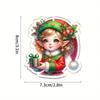 Colorful Acrylic Cartoon Keychain Ornament Unique Car Interior Decor For Cheer Holiday