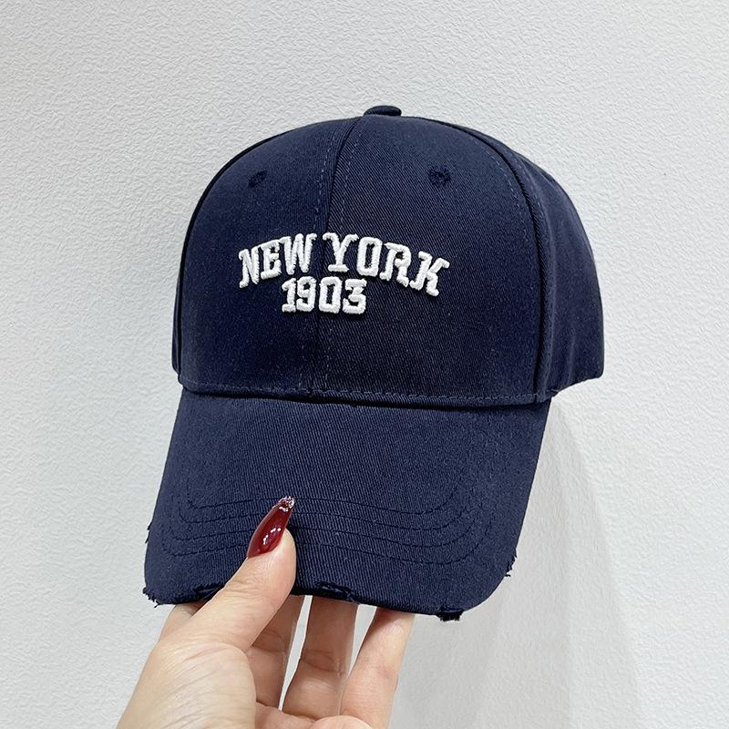 

Бейсболка с вышитыми буквами, изогнутыми полями, регулируемой солнцезащитной защитой, универсальная летняя кепка дальнобойщика Adjustable