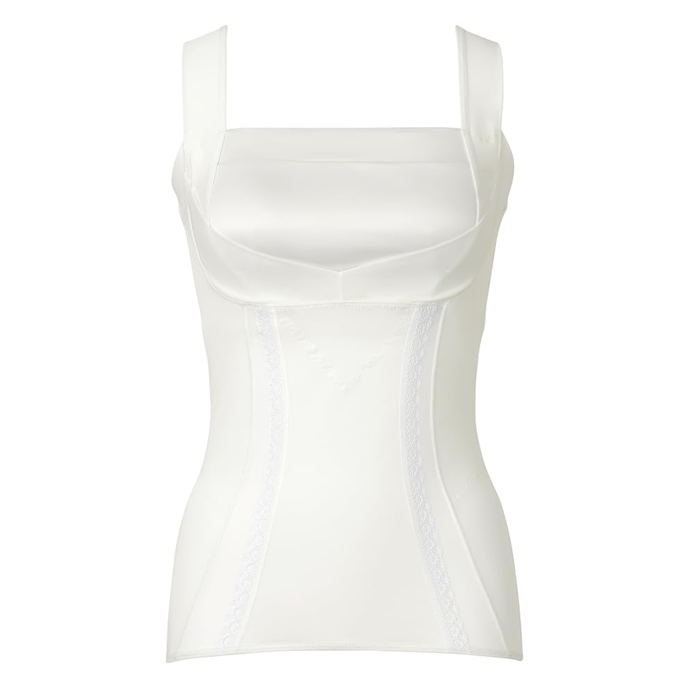 Bradelis New York Wireless Shaper Bra Comfortable and Shaper 3L Cami, Slimming, Bust-Up 24, Pearl,